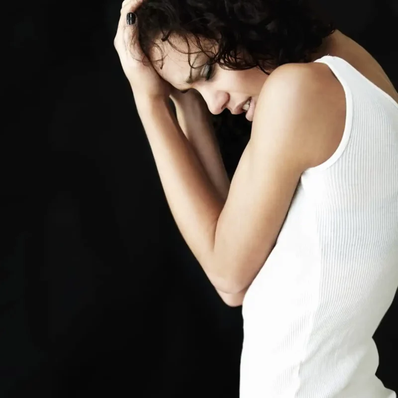 A person with a bipolar disorder